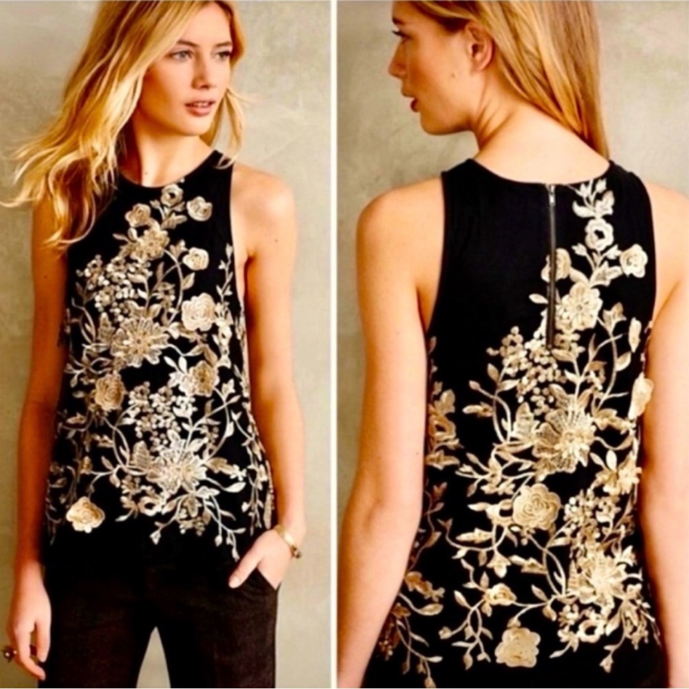 Anthropologie Sunday in Brooklyn Sleeveless Top Small - Picture 2 of 7